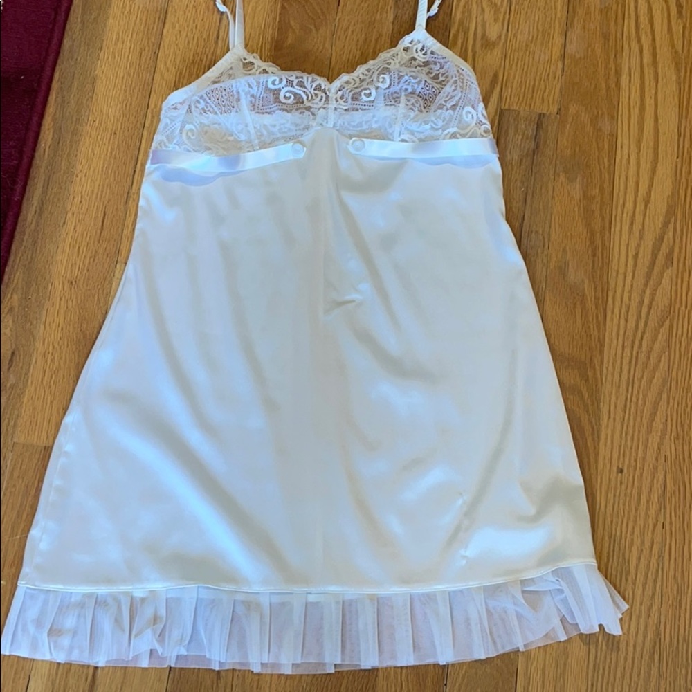 White La Perla chemise and matching panty.